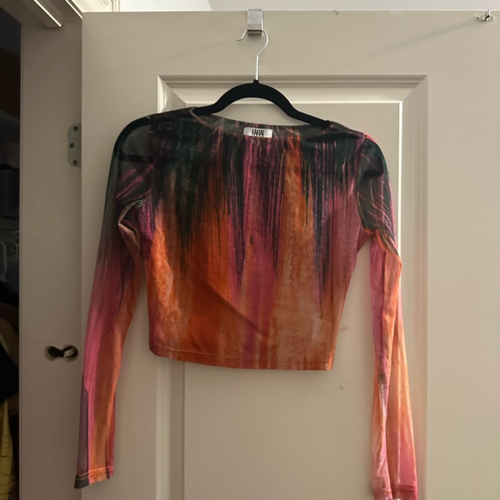 Multicolor Long Sleeve Women's Top